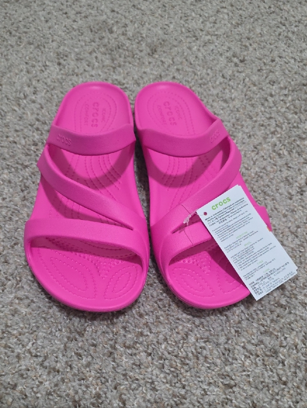 CROCS Kadee ll Strappy Pink Sandals Size 10